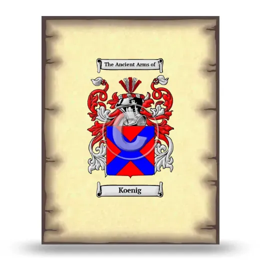 Koenig Coat of Arms Print