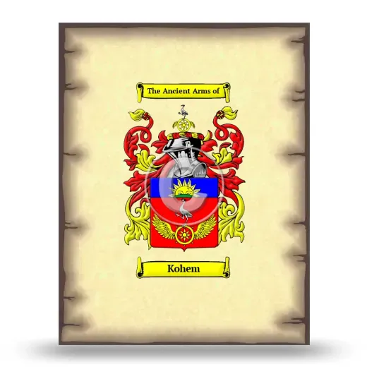 Kohem Coat of Arms Print