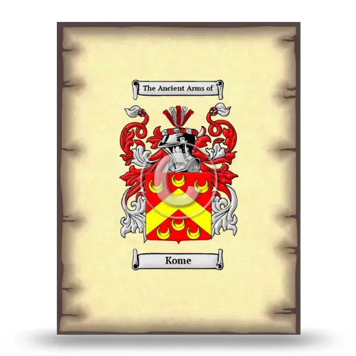 Kome Coat of Arms Print