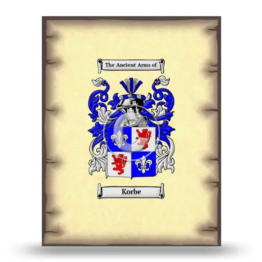 Korbe Coat of Arms Print