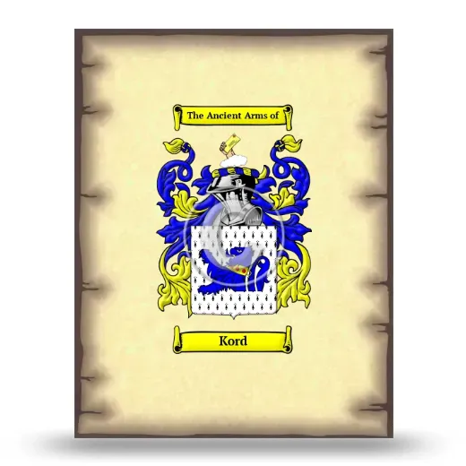 Kord Coat of Arms Print