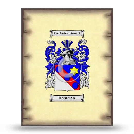 Kornman Coat of Arms Print
