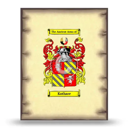 Kothare Coat of Arms Print