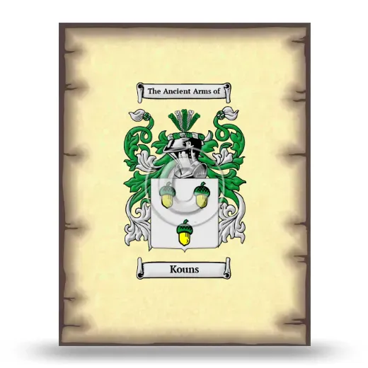 Kouns Coat of Arms Print