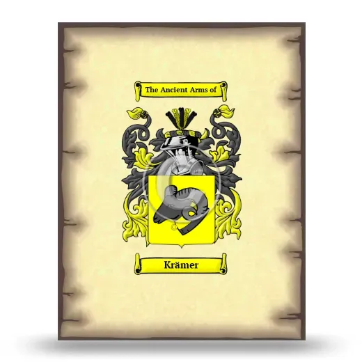 Krämer Coat of Arms Print