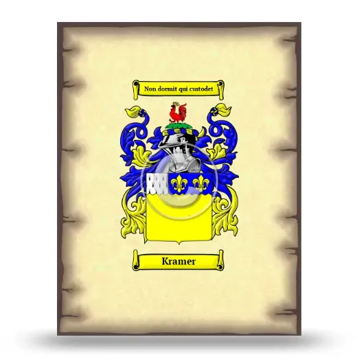 Kramer Coat of Arms Print