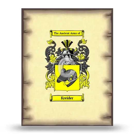 Kreider Coat of Arms Print
