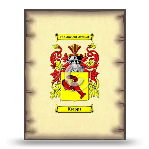Krepps Coat of Arms Print