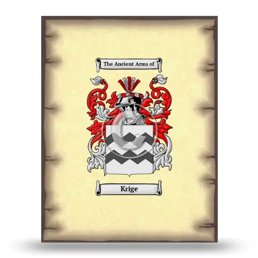 Krige Coat of Arms Print