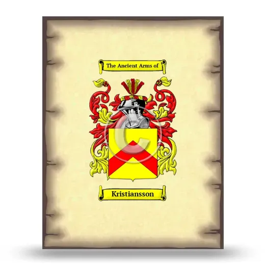 Kristiansson Coat of Arms Print