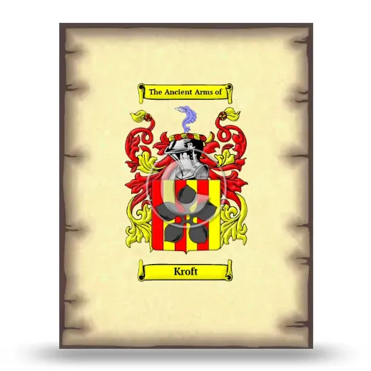 Kroft Coat of Arms Print