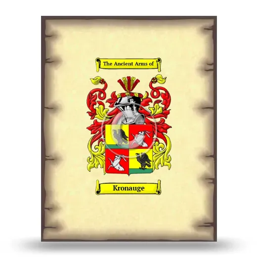 Kronauge Coat of Arms Print