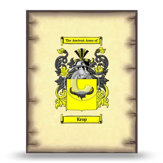 Krop Coat of Arms Print