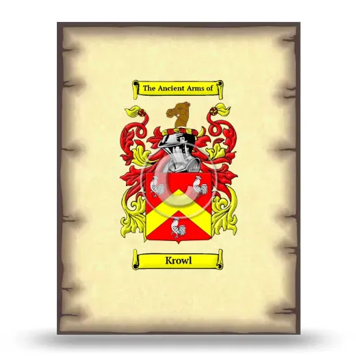 Krowl Coat of Arms Print