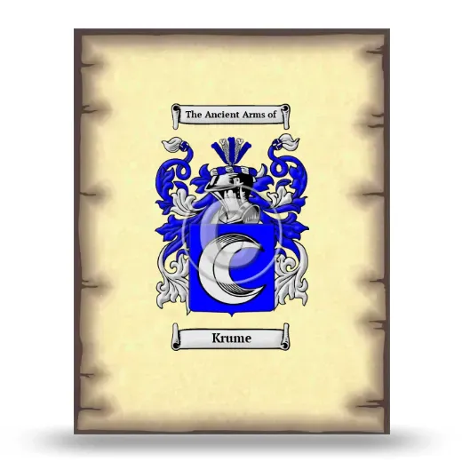 Krume Coat of Arms Print