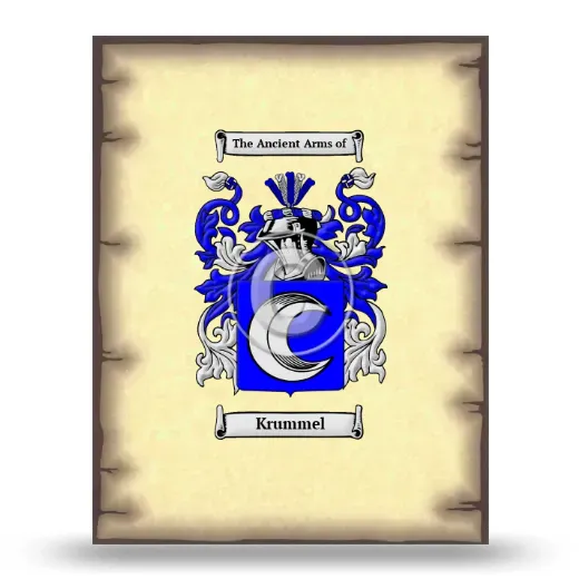 Krummel Coat of Arms Print