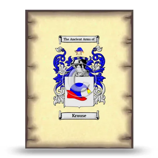 Kruuse Coat of Arms Print