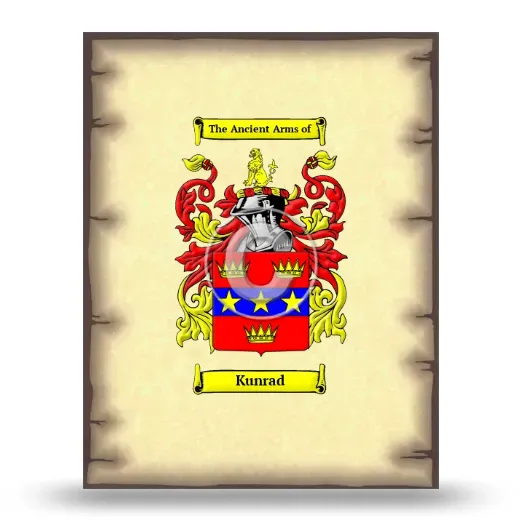 Kunrad Coat of Arms Print