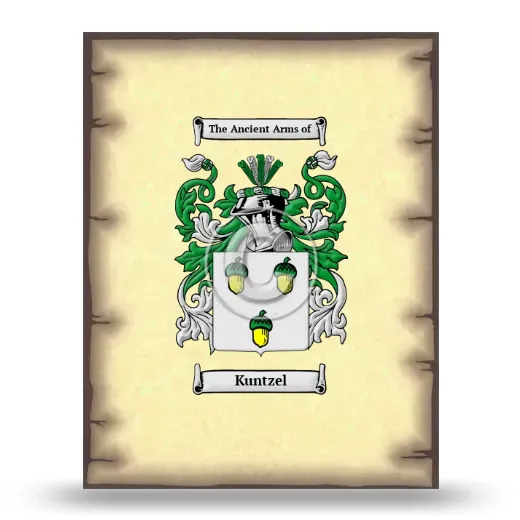 Kuntzel Coat of Arms Print