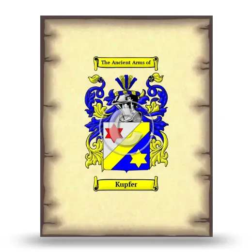 Kupfer Coat of Arms Print