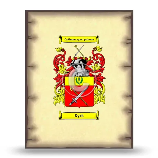 Kyrk Coat of Arms Print