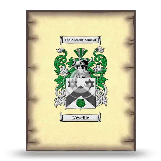 L'éveille Coat of Arms Print