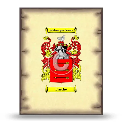 L'arche Coat of Arms Print