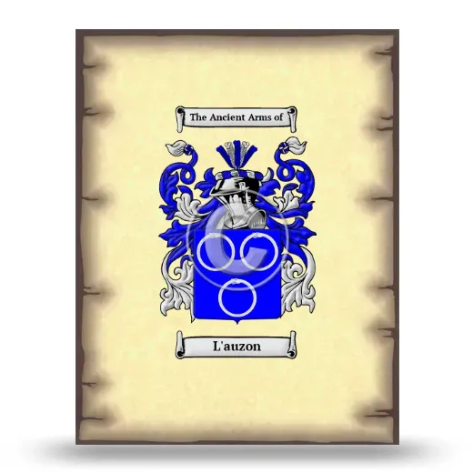 L'auzon Coat of Arms Print
