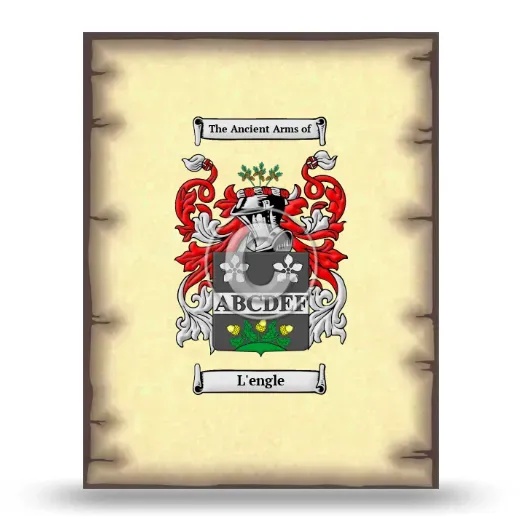 L'engle Coat of Arms Print