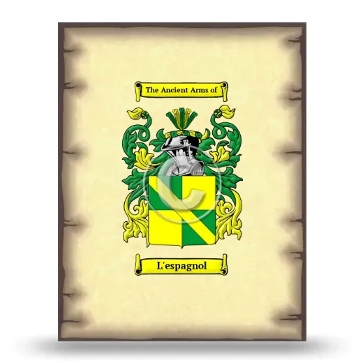 L'espagnol Coat of Arms Print