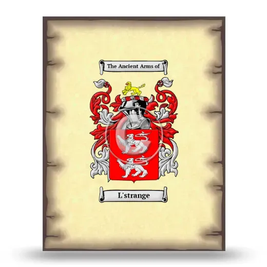 L'strange Coat of Arms Print