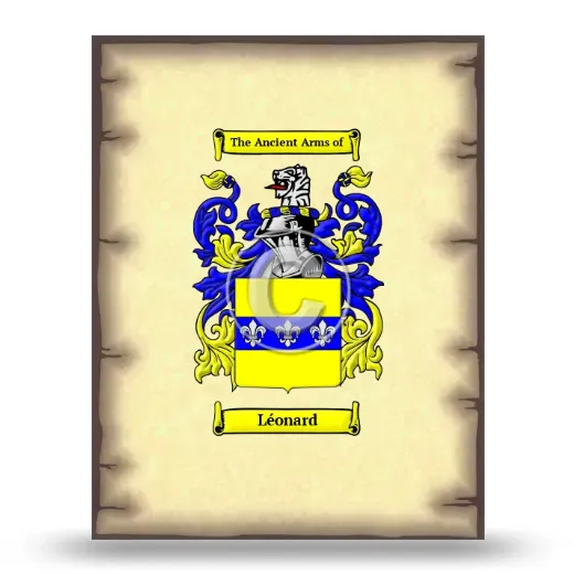 Léonard Coat of Arms Print