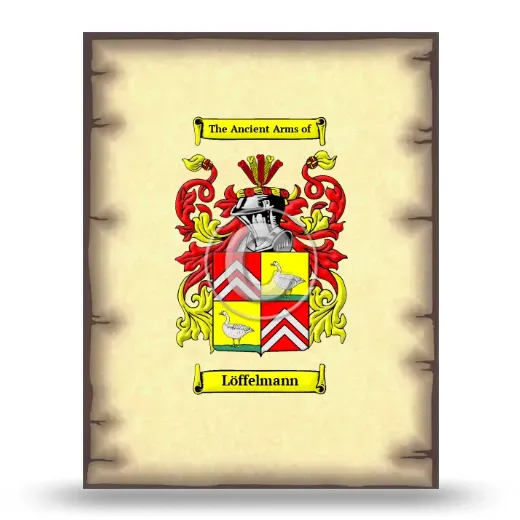 Löffelmann Coat of Arms Print