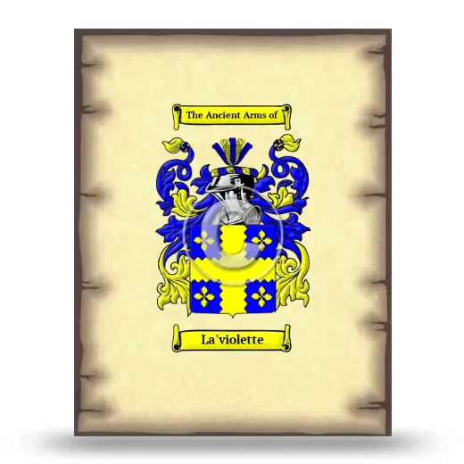 La'violette Coat of Arms Print