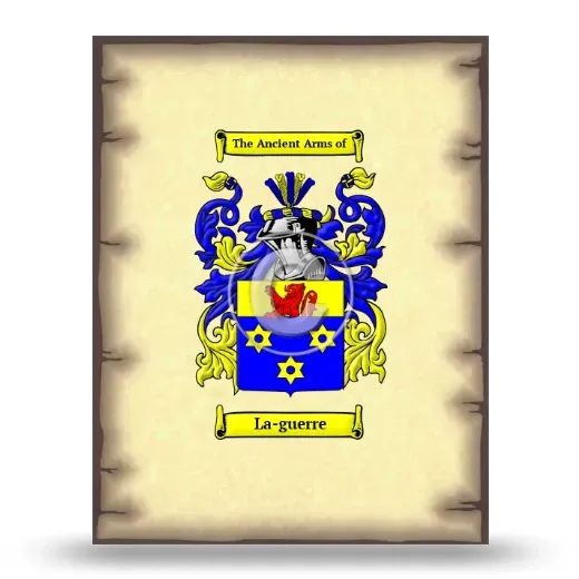 La-guerre Coat of Arms Print
