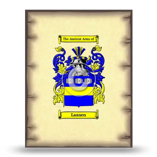 Laanen Coat of Arms Print