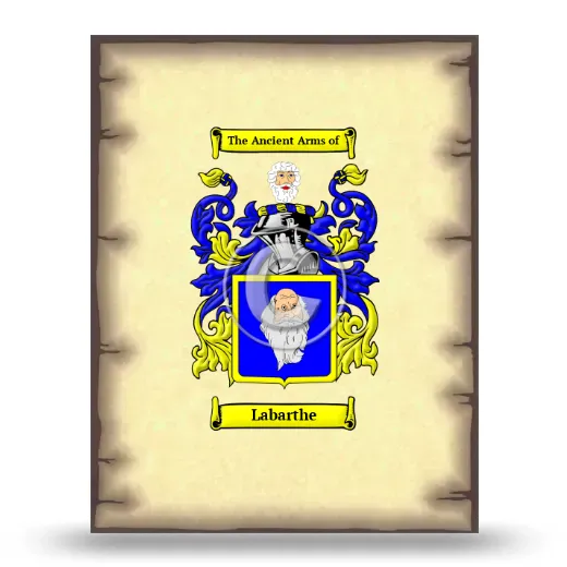 Labarthe Coat of Arms Print
