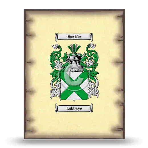 Labbaye Coat of Arms Print