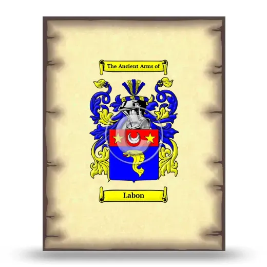 Labon Coat of Arms Print