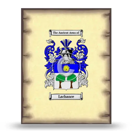 Lachance Coat of Arms Print