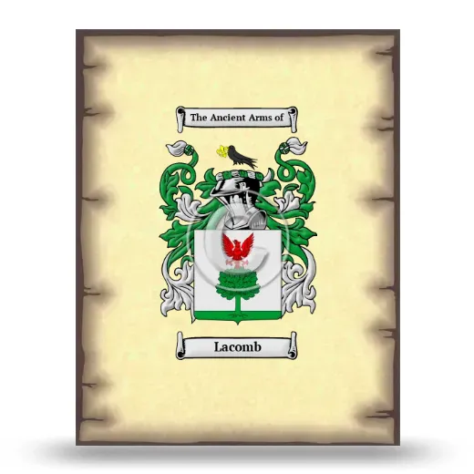 Lacomb Coat of Arms Print
