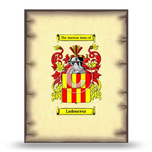 Ladouceur Coat of Arms Print
