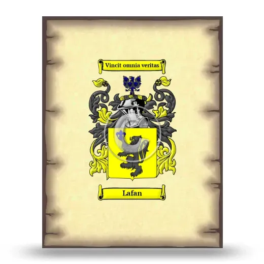 Lafan Coat of Arms Print