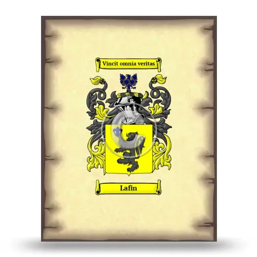 Lafin Coat of Arms Print