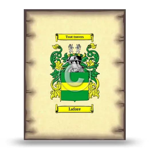 Lafore Coat of Arms Print