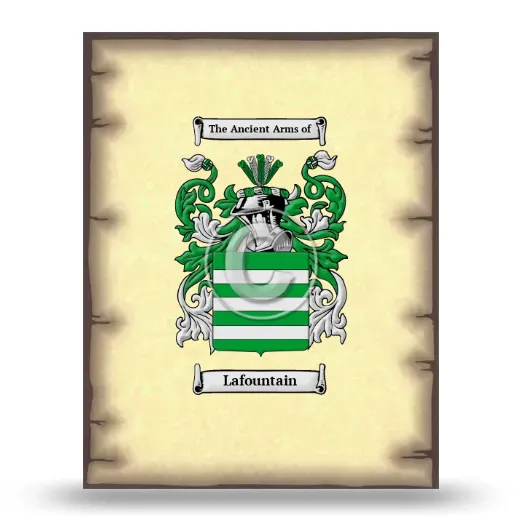 Lafountain Coat of Arms Print