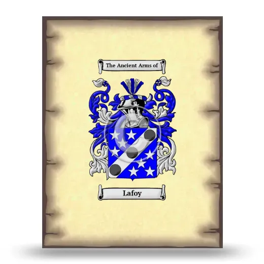 Lafoy Coat of Arms Print