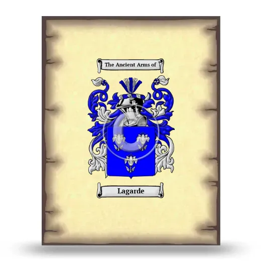Lagarde Coat of Arms Print