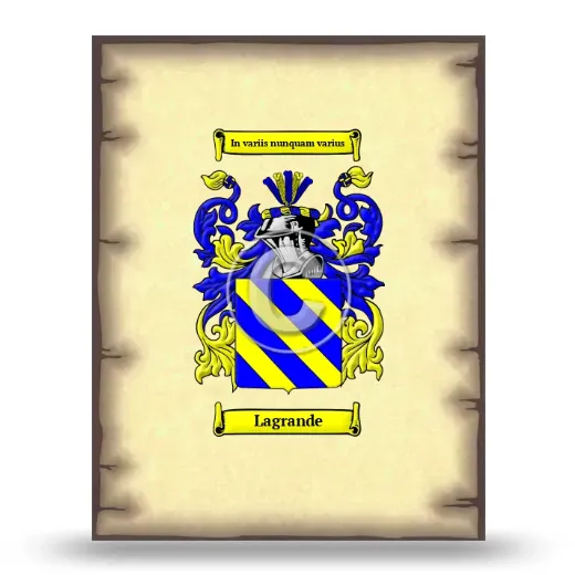 Lagrande Coat of Arms Print