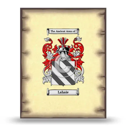 Lahaie Coat of Arms Print